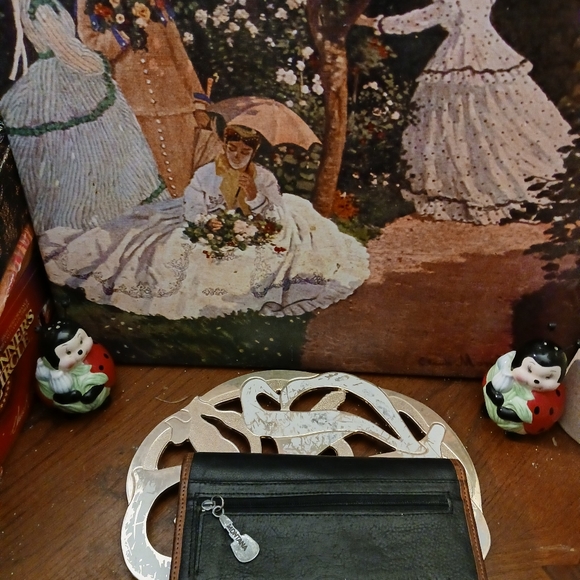 👜👛Rare Vintage Montana Silversmith Wallet,Embossed✨️Genuine Leather.👖 - Picture 14 of 16